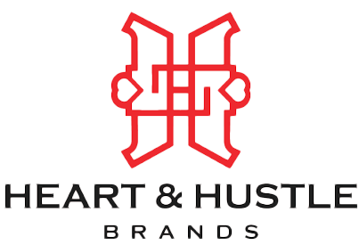Heart and Hustle Brands logo, BURG+CO. Marketing client review